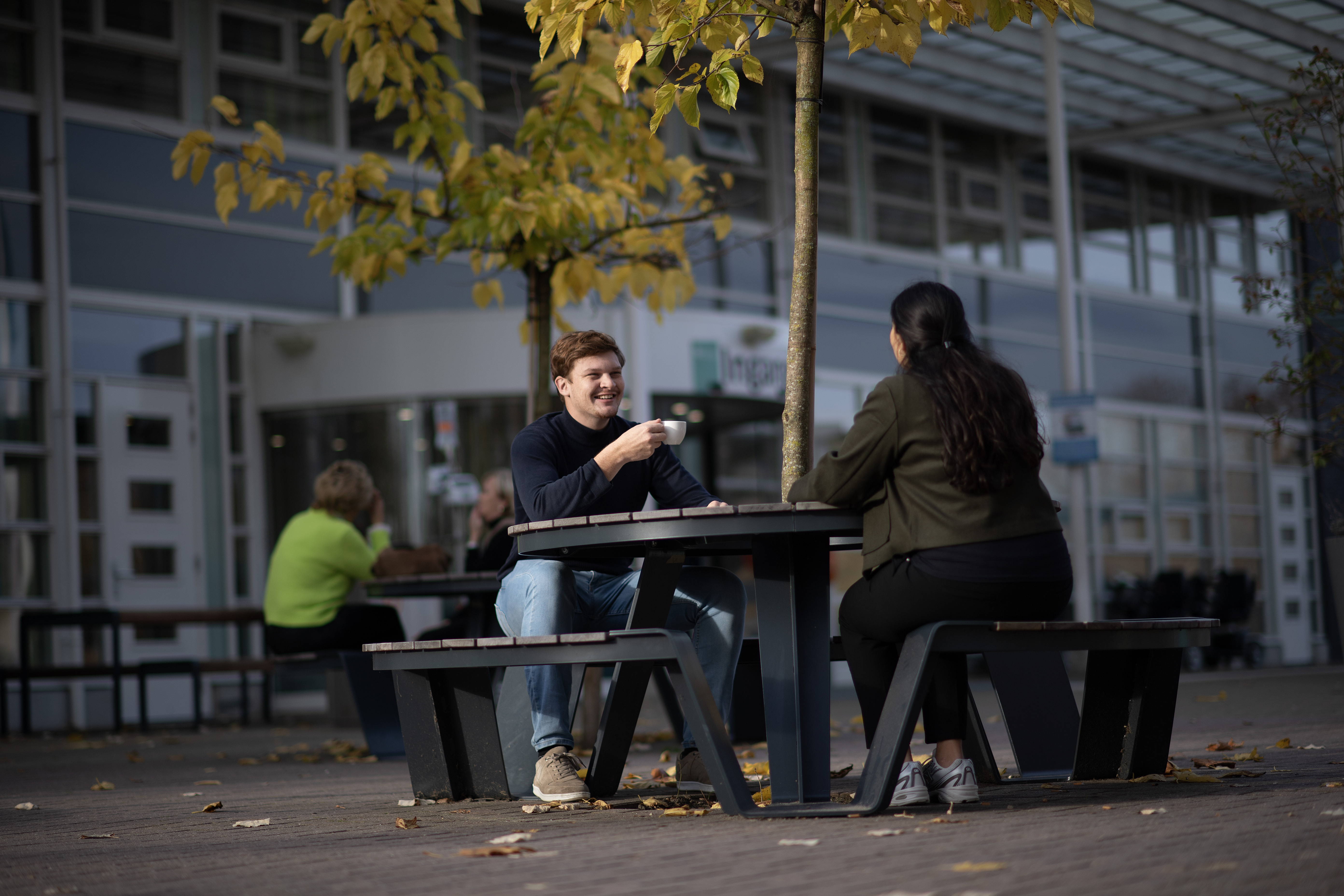Bezoekers Terras Bertjan Veronique 101125